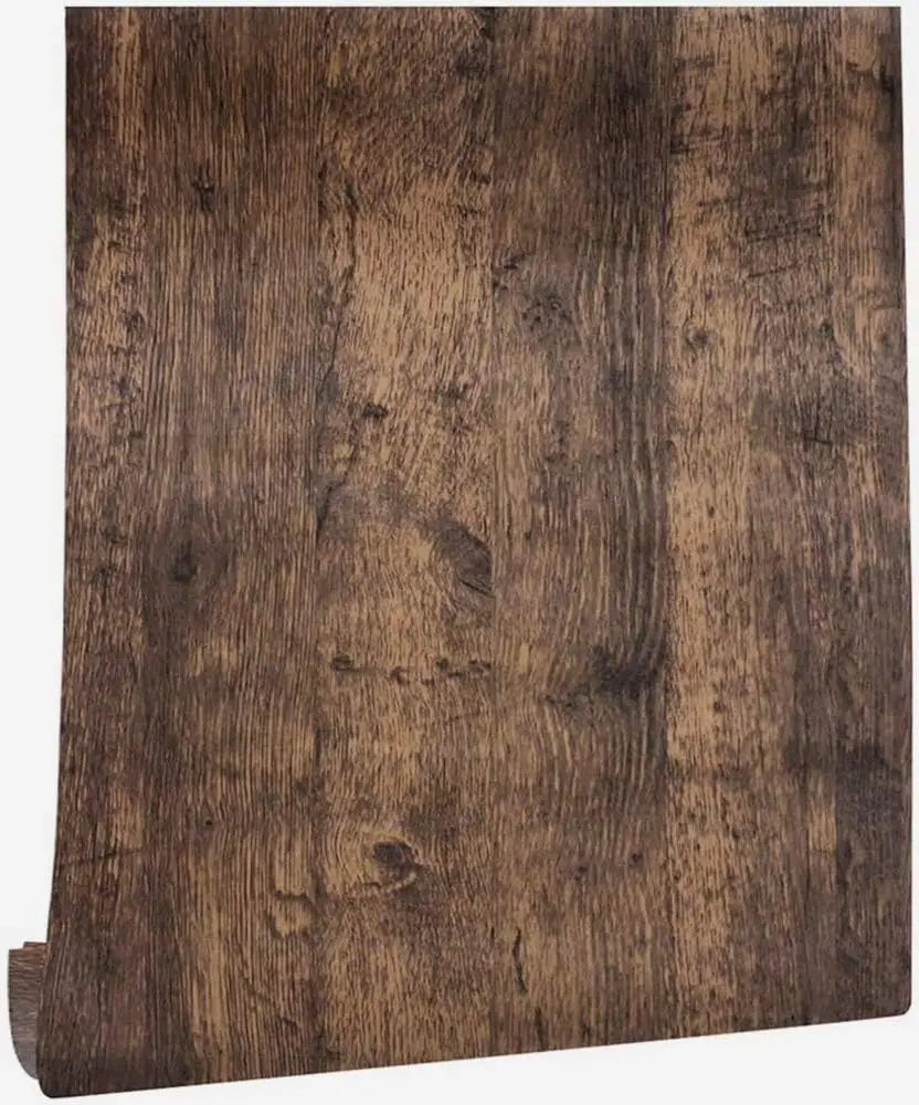 Black Wood Peel And Stick Paper Decorative Self-Adhesive Film For Furniture Real Wood Tactile Sensation Surfaces Easy To Clean