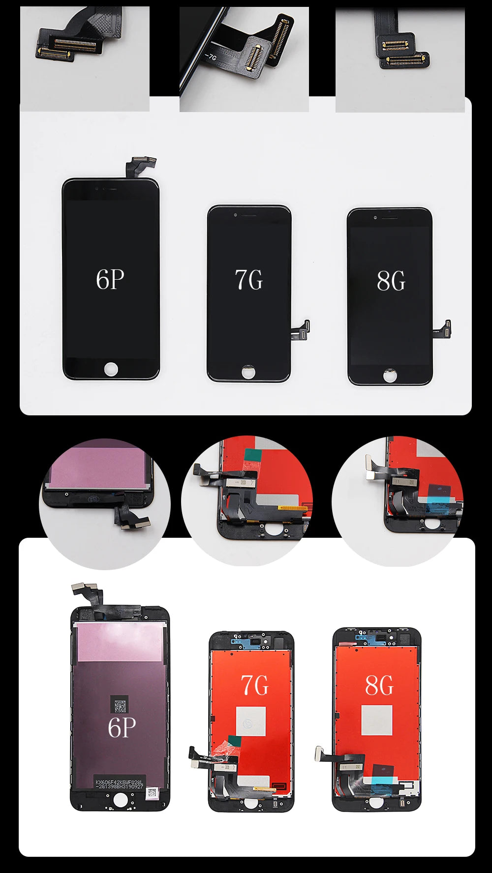 AAAA Grade Für iPhone 6 6S 7 8 Plus LCD Perfekte 3D Touchscreen Digitizer Montage Für iPhone X XR XS MAX 11PRO 12 13 14 Display