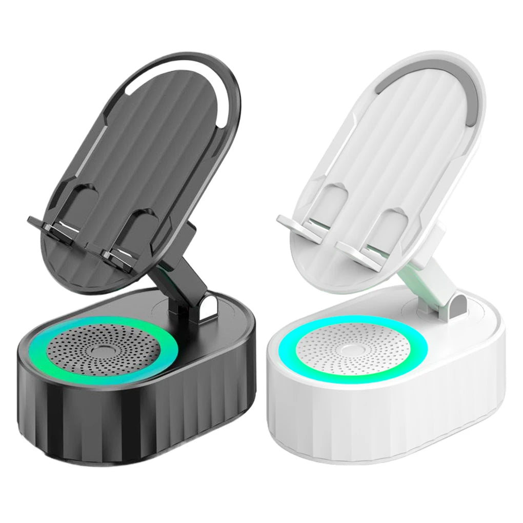 5 in 1 Induktionslautsprecher Telefonständer Home Smart Wireless Bluetooth-Lautsprecher Büro Aufrechter Tablet-Ständer