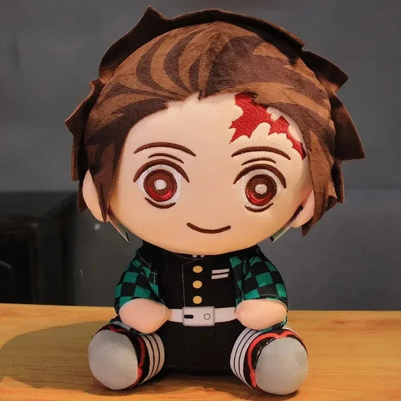 20 cm Hot Japan Dämon Slayer Plüsch Puppen Schöne Anime Kimetsu Keine Yaiba Kamado Tanjirou Nezuko Zenitsu Kyoujurou Spielzeug Kinder geschenke