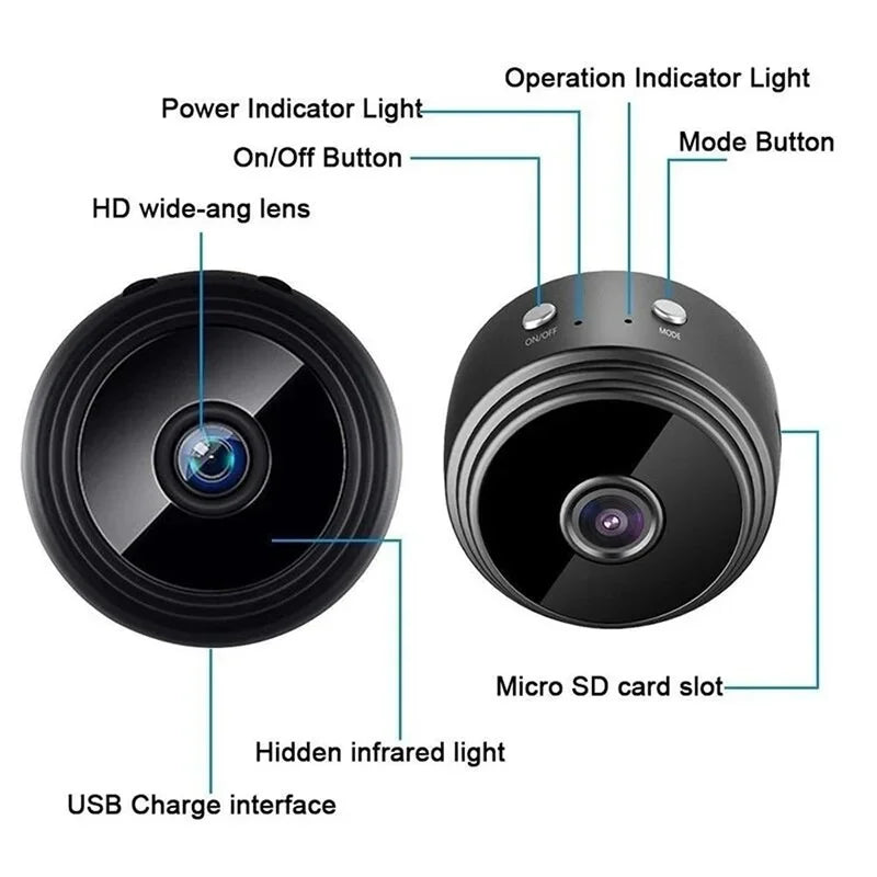 A9 Mini Camera WiFi Camera 1080P Full HD Night vision Micro IP Camera Remote Wireless Video Surveillance cameras Smart Home Cam