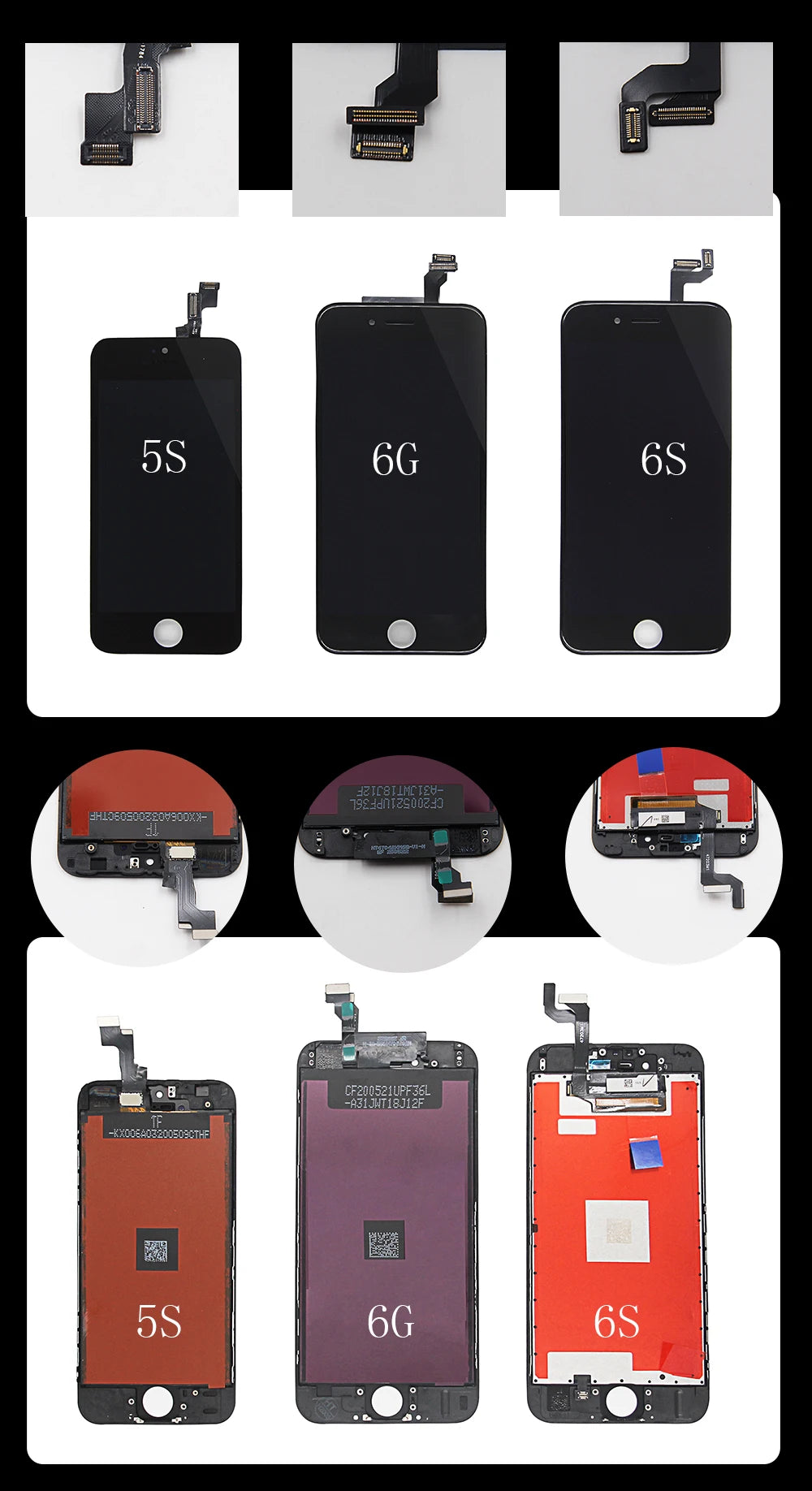 AAAA Grade Für iPhone 6 6S 7 8 Plus LCD Perfekte 3D Touchscreen Digitizer Montage Für iPhone X XR XS MAX 11PRO 12 13 14 Display