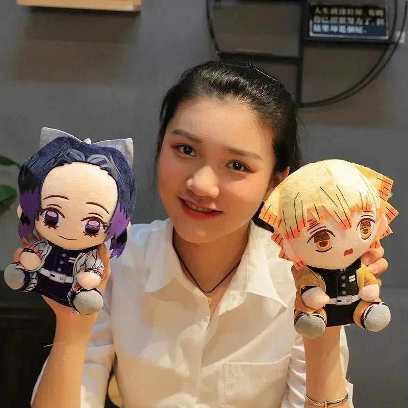 20 cm Hot Japan Dämon Slayer Plüsch Puppen Schöne Anime Kimetsu Keine Yaiba Kamado Tanjirou Nezuko Zenitsu Kyoujurou Spielzeug Kinder geschenke