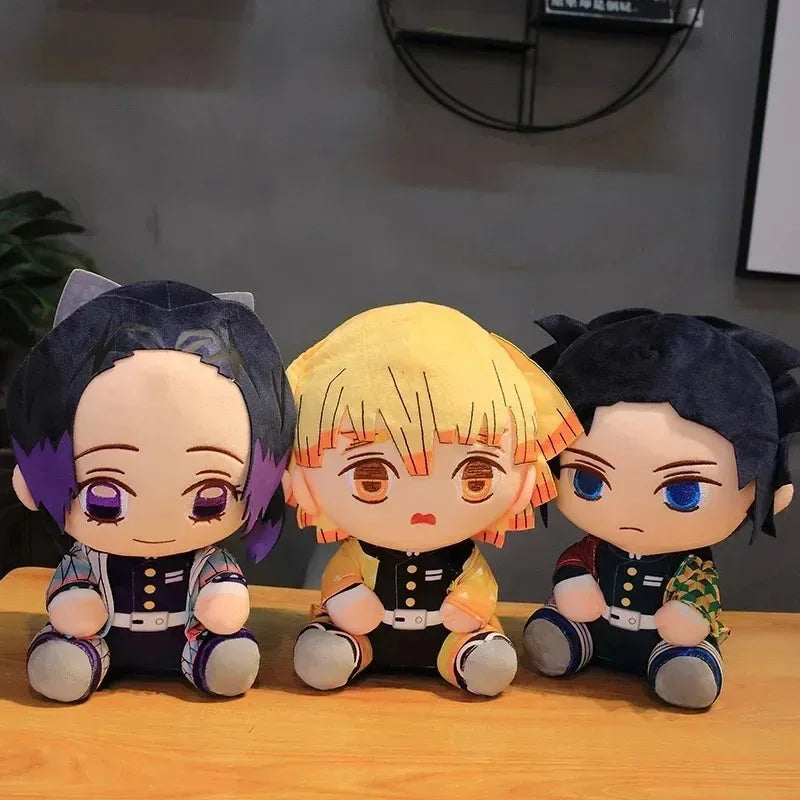 20 cm Hot Japan Dämon Slayer Plüsch Puppen Schöne Anime Kimetsu Keine Yaiba Kamado Tanjirou Nezuko Zenitsu Kyoujurou Spielzeug Kinder geschenke