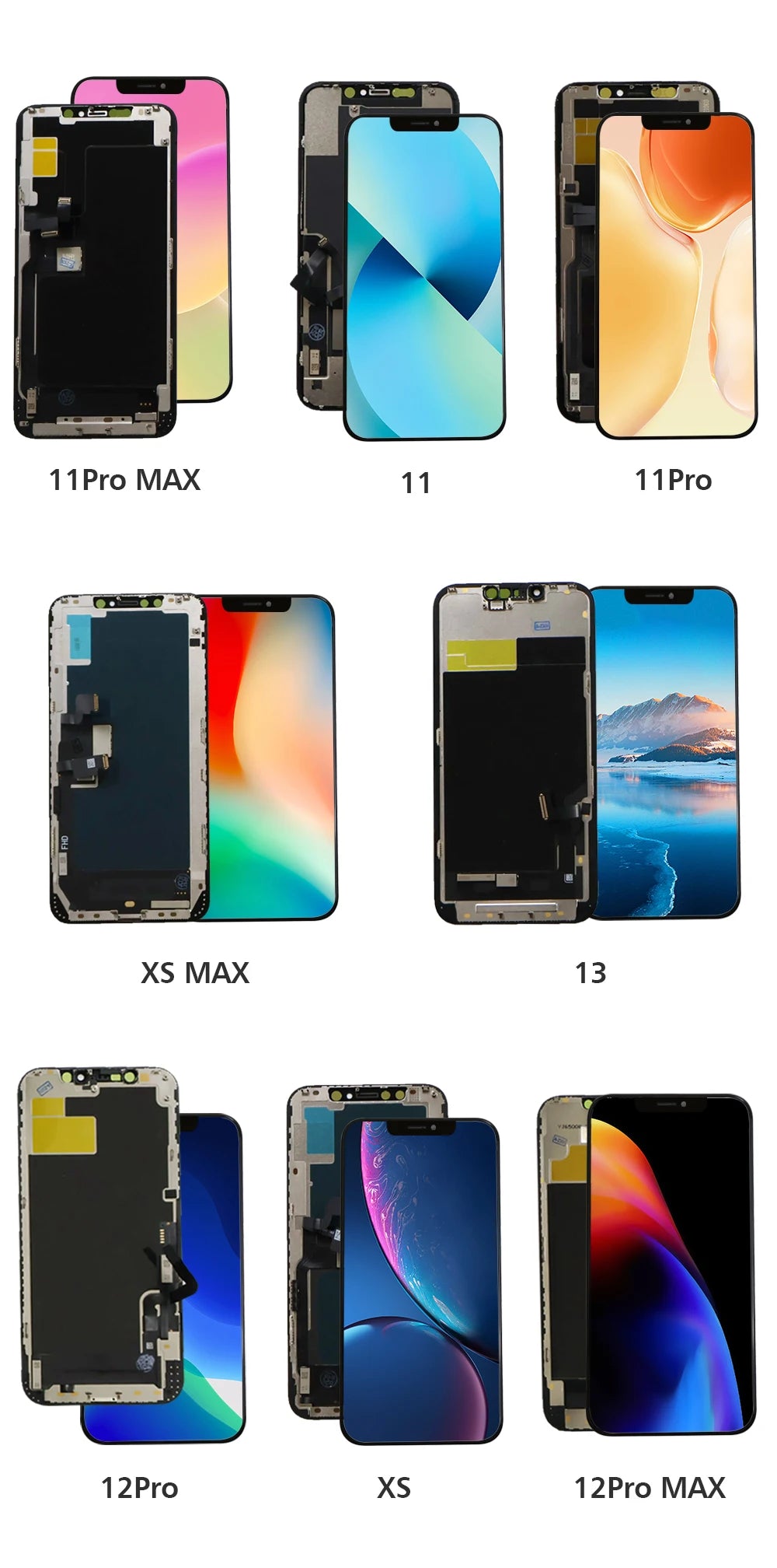 AAAA Grade Für iPhone 6 6S 7 8 Plus LCD Perfekte 3D Touchscreen Digitizer Montage Für iPhone X XR XS MAX 11PRO 12 13 14 Display