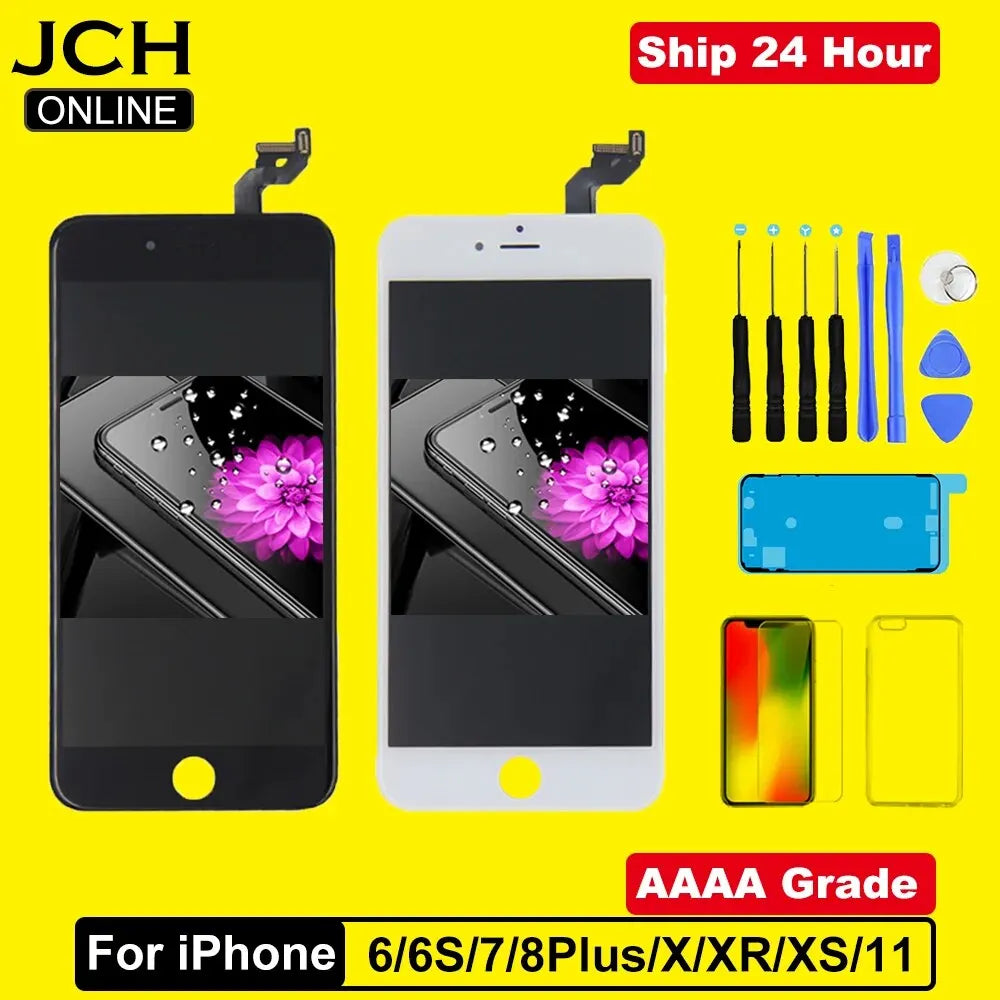 AAAA Grade Für iPhone 6 6S 7 8 Plus LCD Perfekte 3D Touchscreen Digitizer Montage Für iPhone X XR XS MAX 11PRO 12 13 14 Display